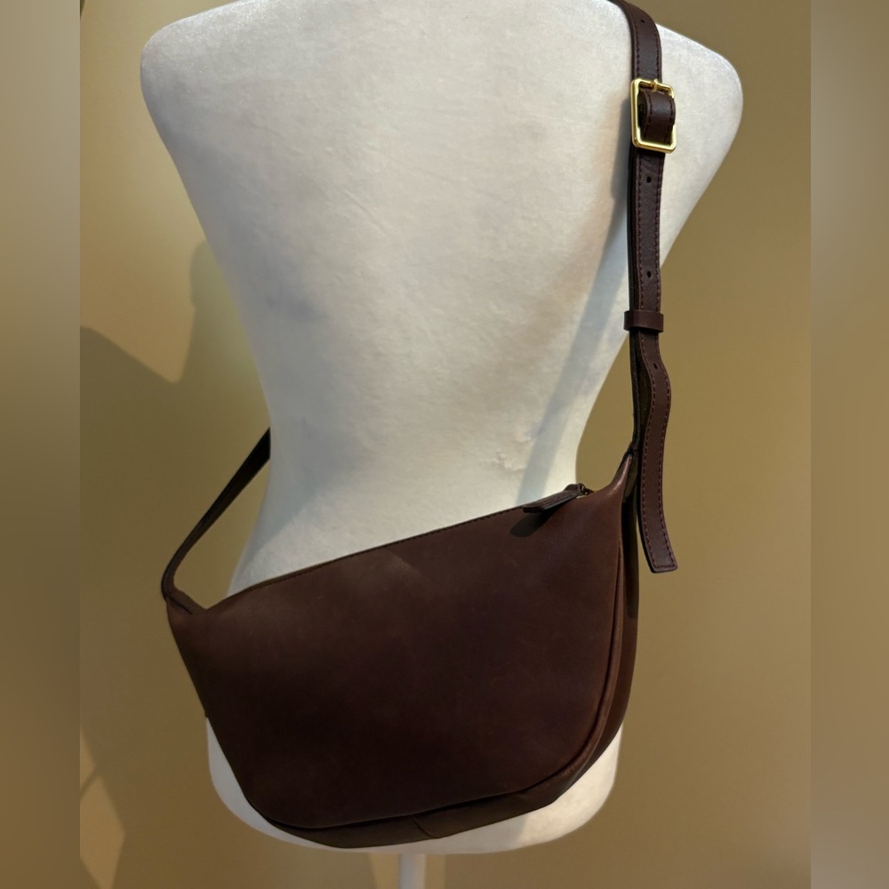 Madewell The Sling Crossbody Pouch Bum Bag Brown English Saddle Color